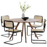 Continental Designs 4 Seater Dayton Round Dining Table &amp; Chair Set