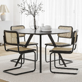 Continental Designs 4 Seater Dayton Round Dining Table &amp; Chair Set