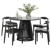 Continental Designs 4 Seater Kylen Dining Table &amp; Chair Set