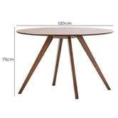 Continental Designs 4 Seater Dayton Round Dining Table &amp; Chair Set