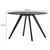 Continental Designs 4 Seater Dayton Round Dining Table &amp; Chair Set