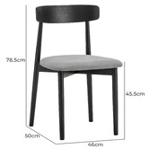 Continental Designs 4 Seater Finn Round Dining Table &amp; Chair Set