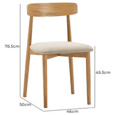 Continental Designs 4 Seater Finn Rectangular Dining Table &amp; Chair Set