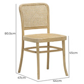 Continental Designs 4 Seater Samira Rectangular Dining Table &amp; Chair Set