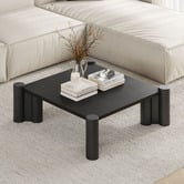 Continental Designs Kieran Square Concrete &amp; Oak Wood Coffee Table