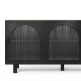 Continental Designs Jaydon 3 Door Fluted Glass Arch Sideboard
