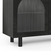 Continental Designs Jaydon 3 Door Fluted Glass Arch Sideboard