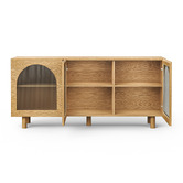 Continental Designs Jaydon 3 Door Fluted Glass Arch Sideboard