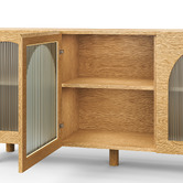 Continental Designs Jaydon 3 Door Fluted Glass Arch Sideboard