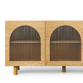 Continental Designs Jaydon 3 Door Fluted Glass Arch Sideboard