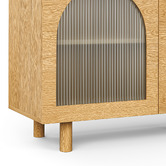 Continental Designs Jaydon 3 Door Fluted Glass Arch Sideboard