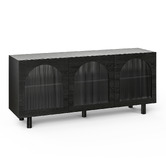 Continental Designs Jaydon 3 Door Fluted Glass Arch Sideboard