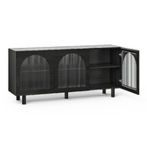 Continental Designs Jaydon 3 Door Fluted Glass Arch Sideboard