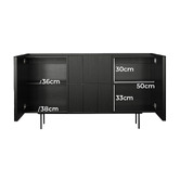 Continental Designs Jynea 2 Door 2 Drawer Sideboard