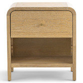 Continental Designs Connor Rubberwood Bedside Table