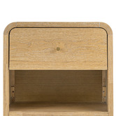 Continental Designs Connor Rubberwood Bedside Table