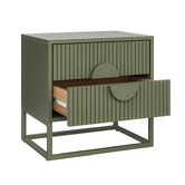Continental Designs Tessa 2 Drawer Bedside Table