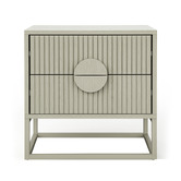 Continental Designs Tessa 2 Drawer Bedside Table