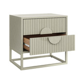 Continental Designs Tessa 2 Drawer Bedside Table