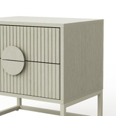 Continental Designs Tessa 2 Drawer Bedside Table