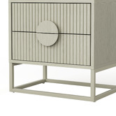 Continental Designs Tessa 2 Drawer Bedside Table