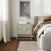 Continental Designs Tessa 2 Drawer Bedside Table