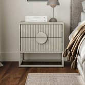 Continental Designs Tessa 2 Drawer Bedside Table