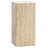 Continental Designs Lorelei Plinth Turkish Travertine Side Table