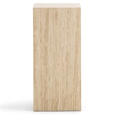 Continental Designs Lorelei Plinth Turkish Travertine Side Table