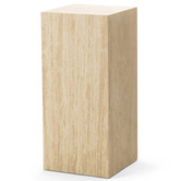 Continental Designs Lorelei Plinth Turkish Travertine Side Table
