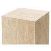 Continental Designs Lorelei Plinth Turkish Travertine Side Table