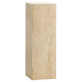 Continental Designs Lorelei Plinth Turkish Travertine Side Table