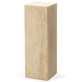 Continental Designs Lorelei Plinth Turkish Travertine Side Table