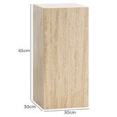 Continental Designs Lorelei Plinth Turkish Travertine Side Table