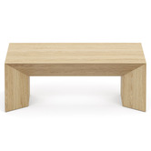 Continental Designs Trenton American Oak Wood Coffee Table