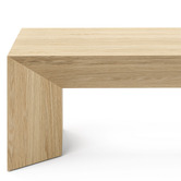 Continental Designs Trenton American Oak Wood Coffee Table