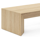 Continental Designs Trenton American Oak Wood Coffee Table