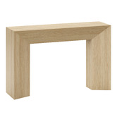 Continental Designs Trenton American Oak Wood Console Table