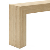 Continental Designs Trenton American Oak Wood Console Table