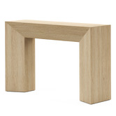Continental Designs Trenton American Oak Wood Console Table