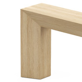 Continental Designs Trenton American Oak Wood Console Table
