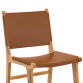 Continental Designs Casey Flat Cowhide Leather Dining Chairs