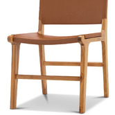 Continental Designs Casey Flat Cowhide Leather Dining Chairs