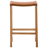 Continental Designs 67cm Casey Flat Cowhide Leather Barstool