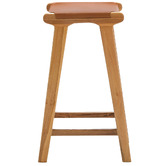 Continental Designs 67cm Casey Flat Cowhide Leather Barstool