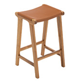 Continental Designs 67cm Casey Flat Cowhide Leather Barstool