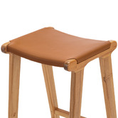 Continental Designs 67cm Casey Flat Cowhide Leather Barstool