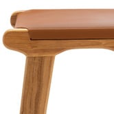Continental Designs 67cm Casey Flat Cowhide Leather Barstool
