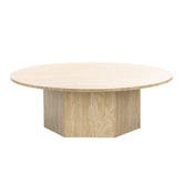 Continental Designs Harmon Turkish Travertine Coffee Table