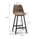 Continental Designs 67cm Hanns Faux Leather Barstools